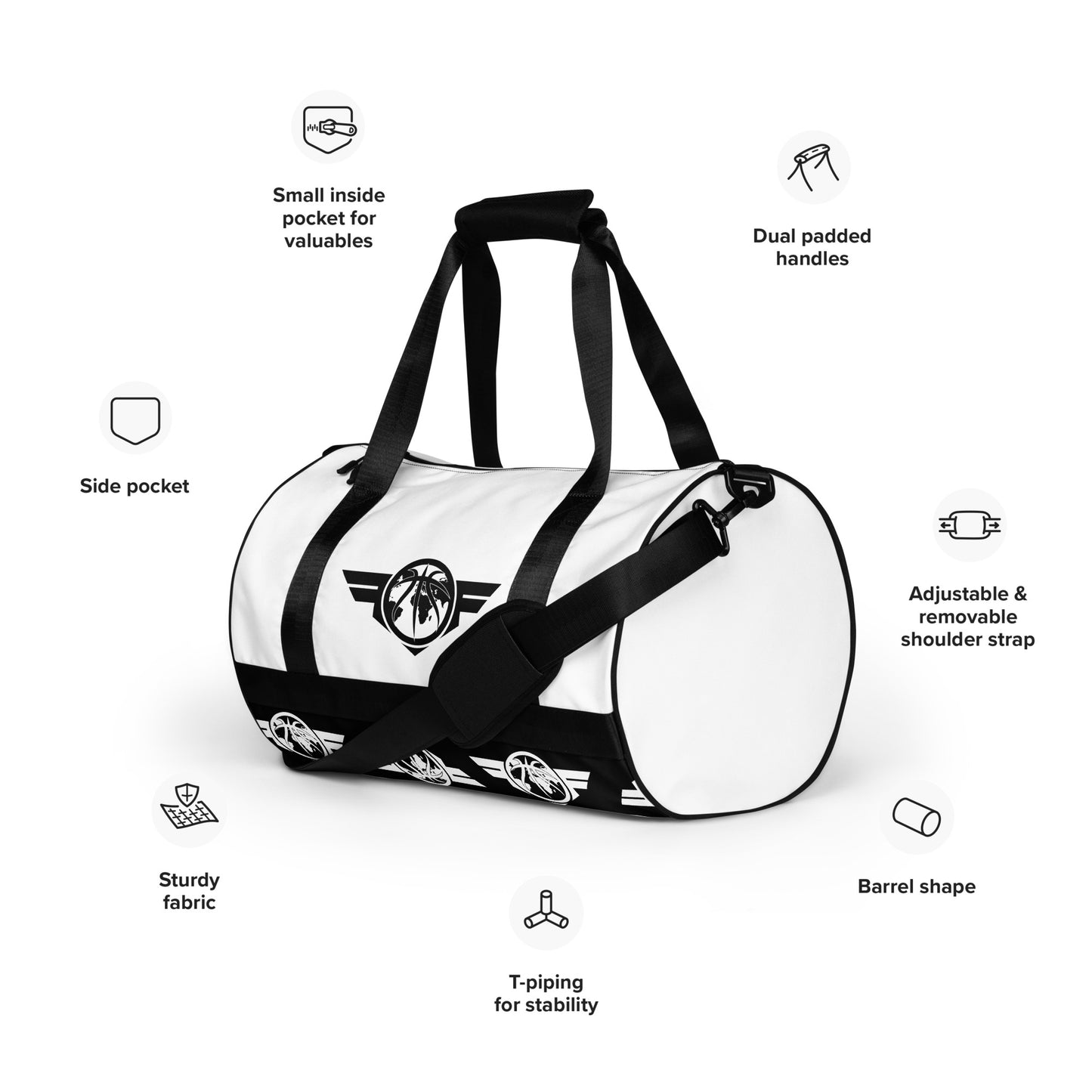 FoF Ball 23 2 All-over print gym bag