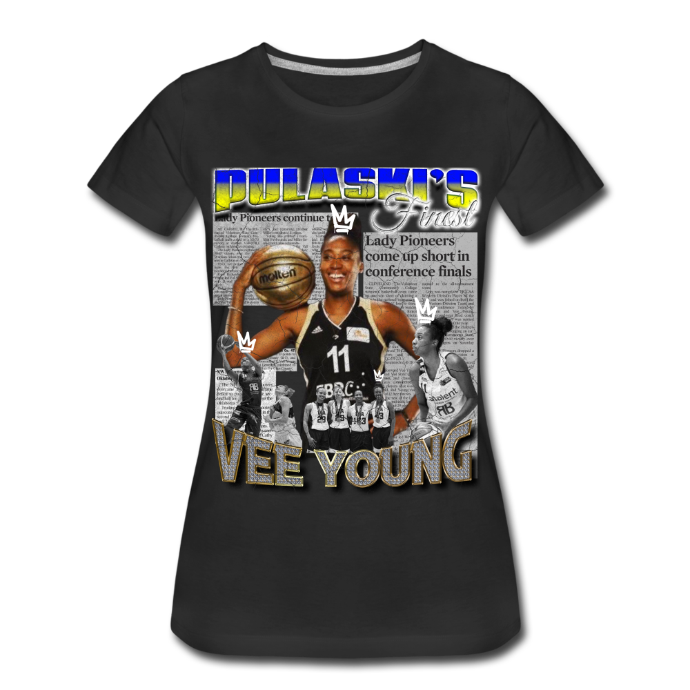 MC VEE YOUNG 90'S Women’s Premium T-Shirt - black