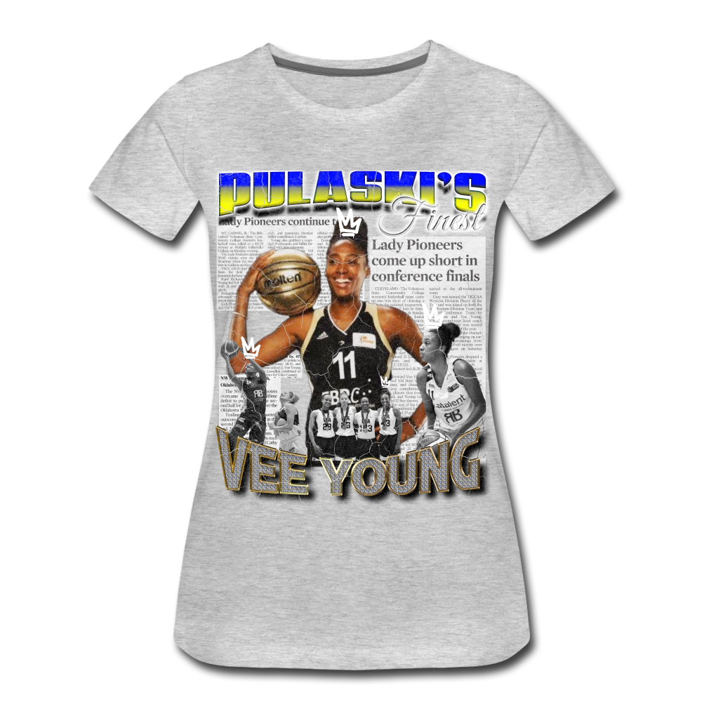 MC VEE YOUNG 90'S Women’s Premium T-Shirt - heather gray